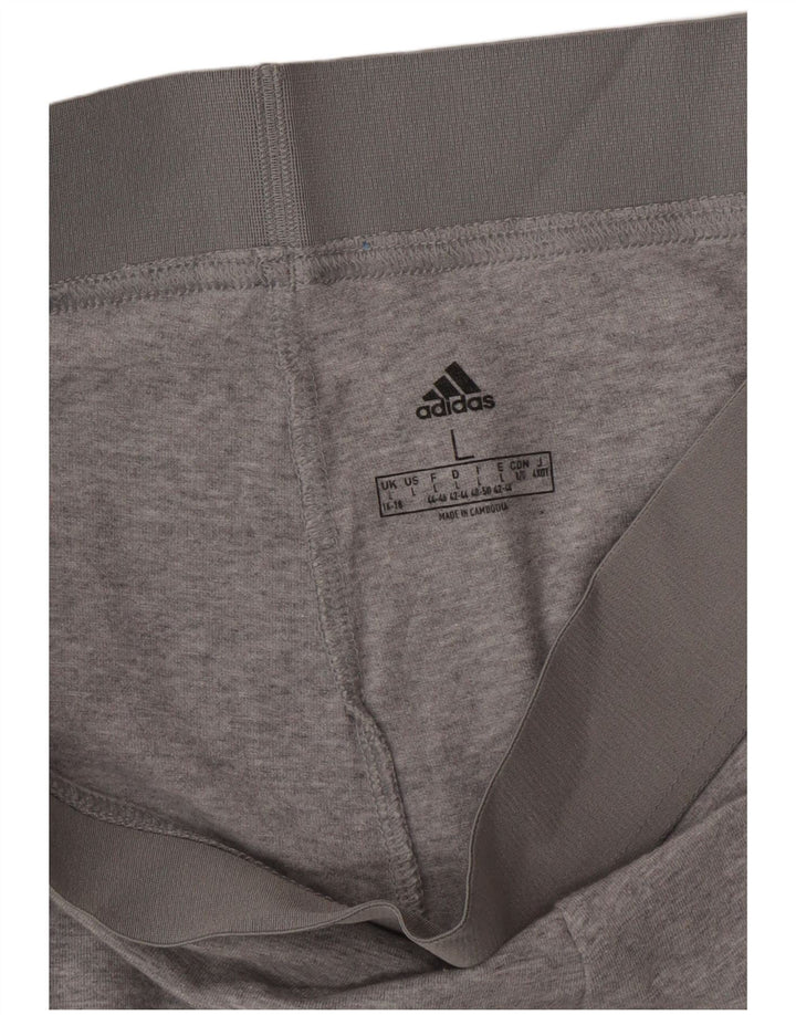 Leggings ADIDAS Mulher UK 16/18 Grande Cinza