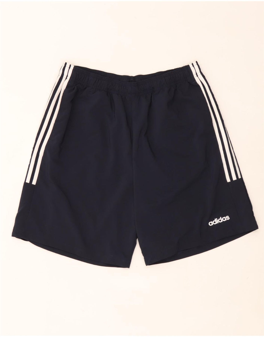 Shorts esportivos masculinos Adidas XL azul marinho poliéster