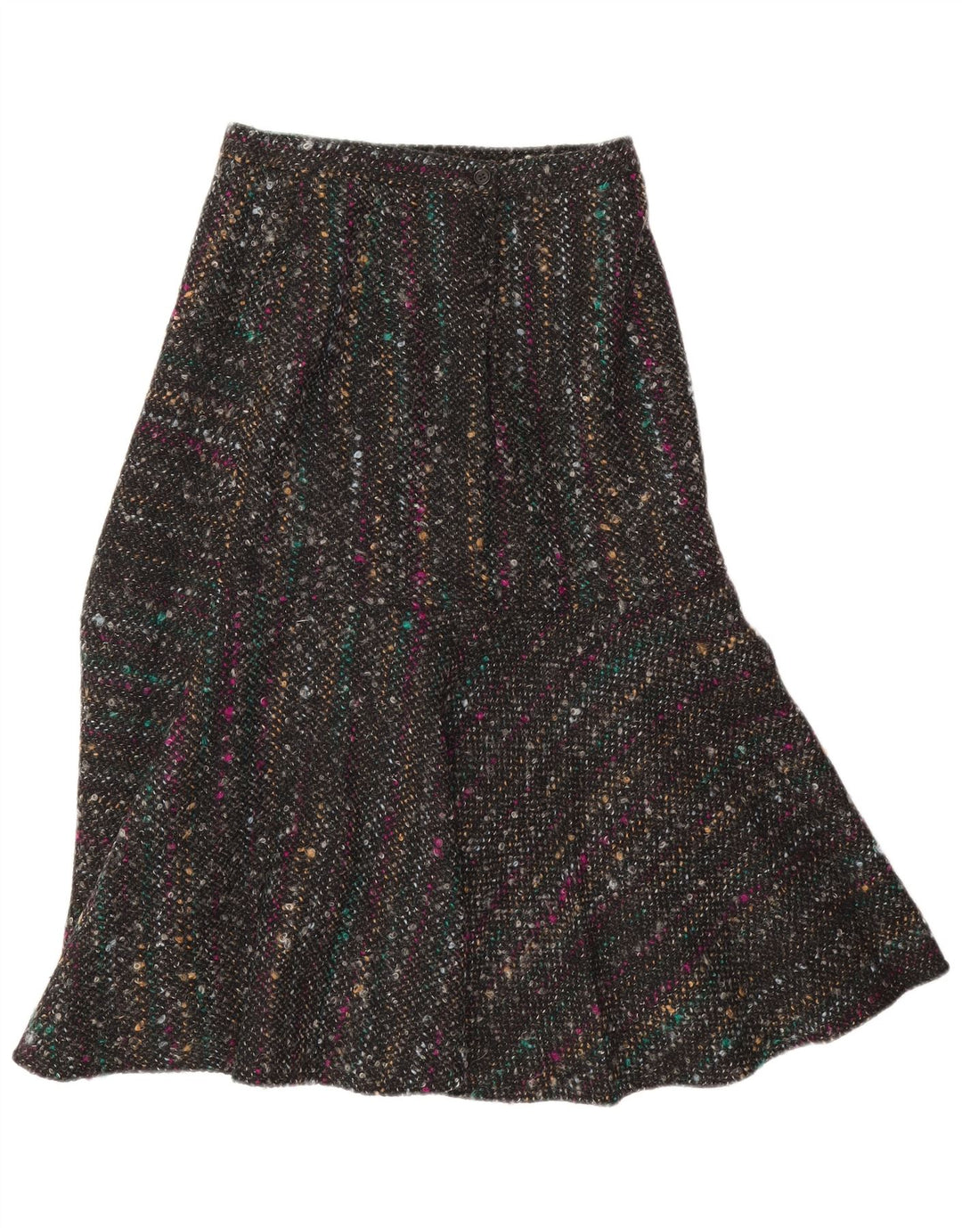 Conjunto de saia feminina vintage de 2 peças UE 40 médio W28 cinza manchado