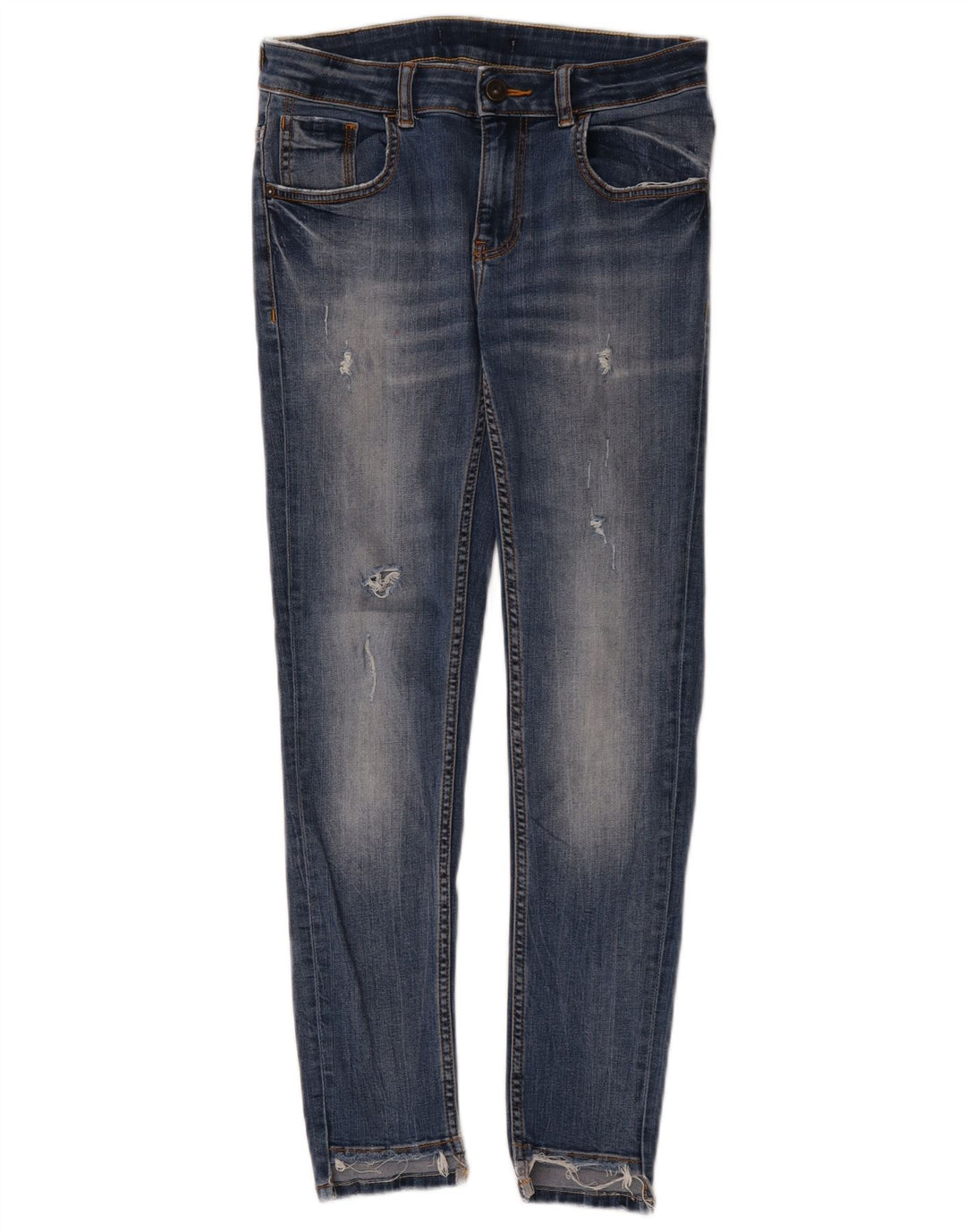 Calça jeans skinny feminina Zara W28 L27 azul