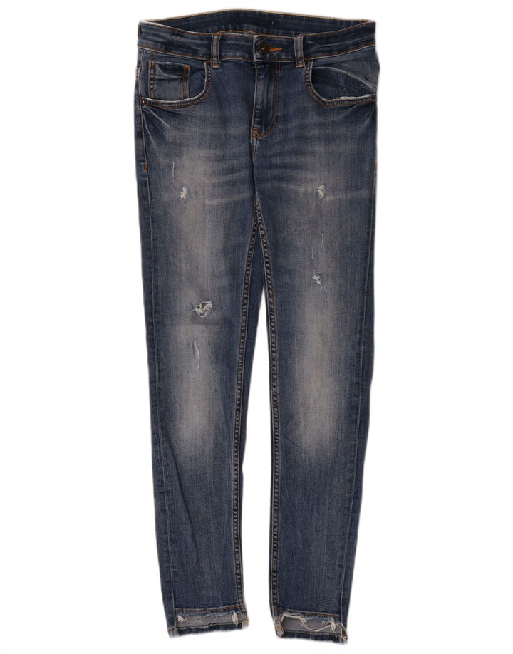 Calça jeans skinny feminina Zara W28 L27 azul