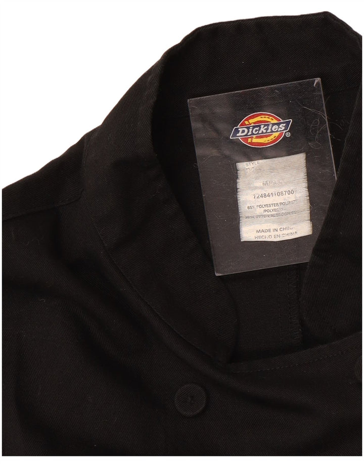 Jaqueta feminina Dickies Double Breasted Reino Unido 14 algodão preto médio