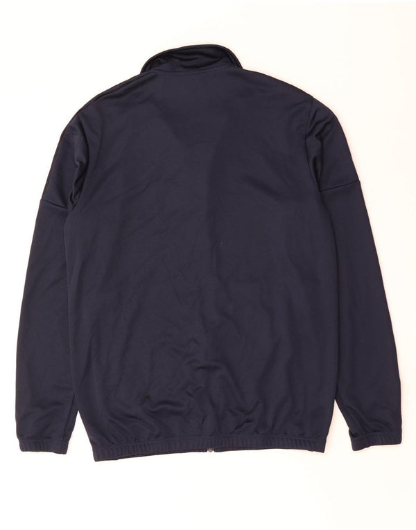 ADIDAS Mens Tracksuit Top Jacket Grande Poliéster Azul Marinho