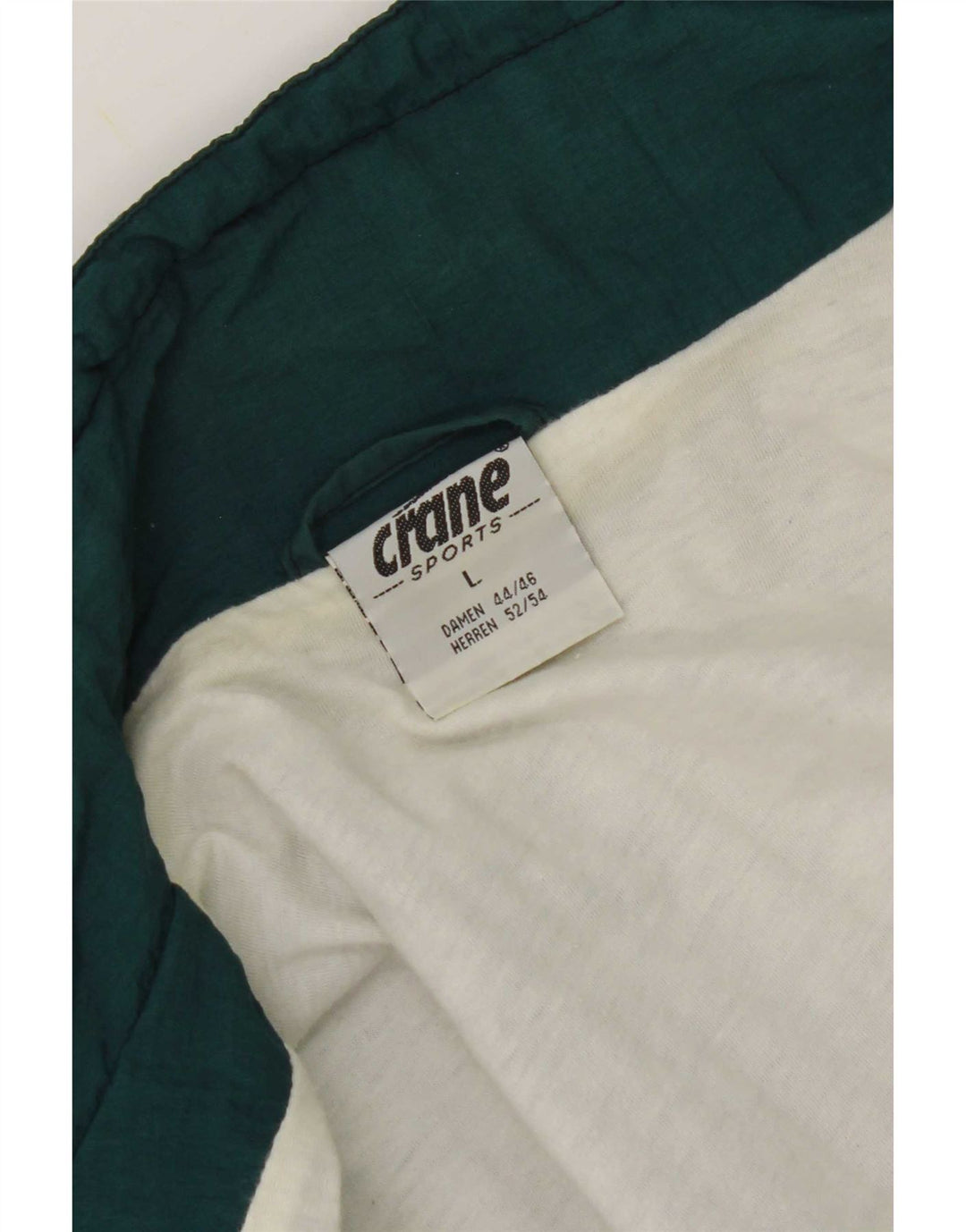 Jaqueta de chuva masculina Crane Graphic UK 40 grande bloco colorido verde nylon
