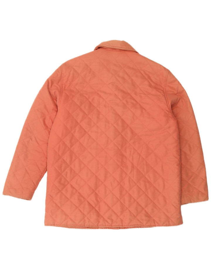 Jaqueta acolchoada feminina ORVIS UK 16 grande poliéster rosa