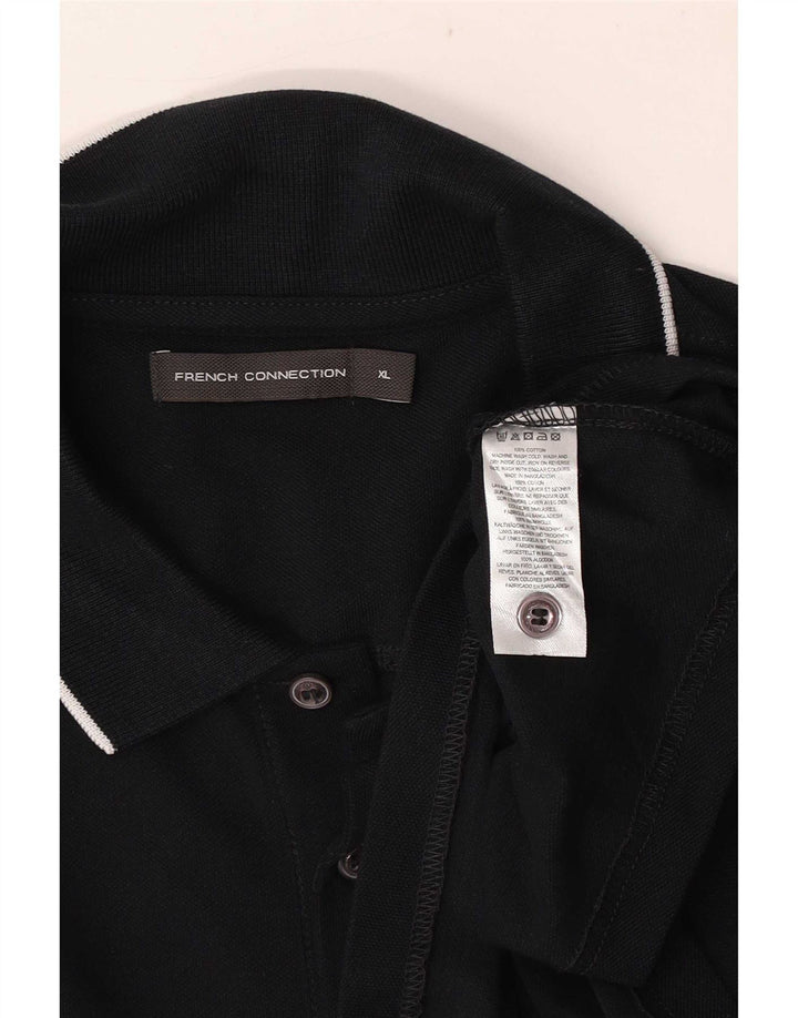 Camisa polo masculina French Connection XL algodão azul marinho