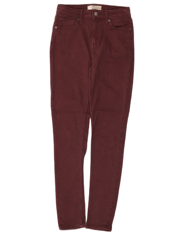 Calça Jeans Skinny Feminina White Stuff Reino Unido 8 Pequena W28 L29 Algodão Borgonha