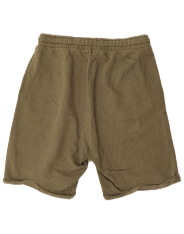 Benetton Boys Sport Shorts 11-12 Anos 2XL Algodão Verde