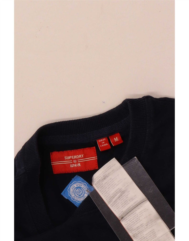 Camiseta masculina Superdry Top médio algodão azul marinho