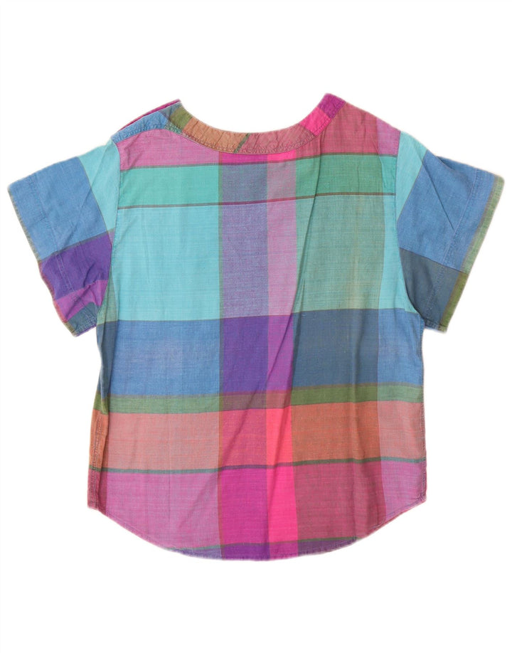 Blusa feminina Express UK 14 algodão xadrez médio multicolorido