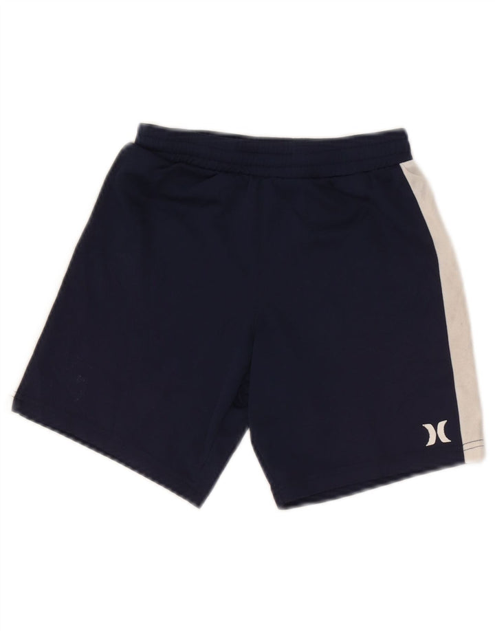 Shorts esportivos Hurley Boys 6-7 anos azul marinho poliéster colorblock