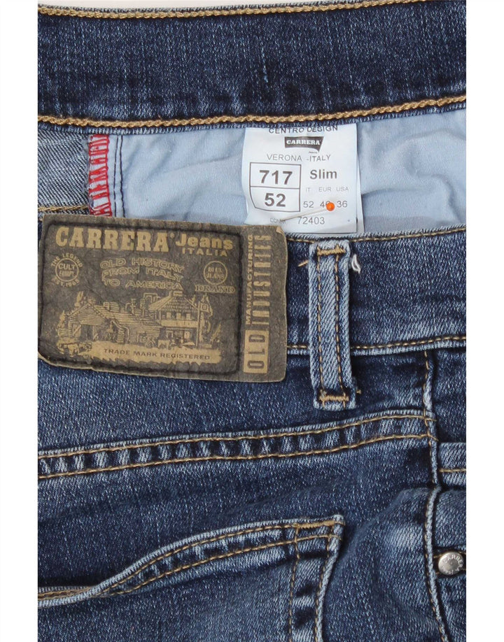 Carrera Masculino 717 Slim Jeans W36 L31 Azul Algodão