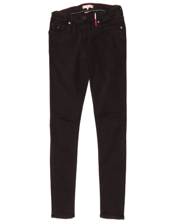 Tommy Hilfiger Meninos Jeans Slim 13-14 Anos W28 L30 Algodão Preto