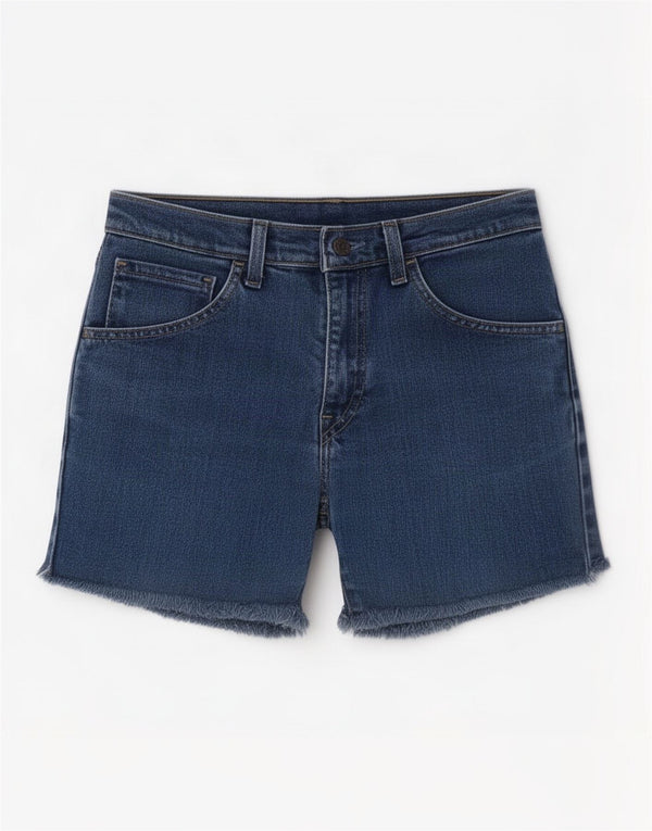 Shorts jeans feminino Levi's W28 algodão azul médio