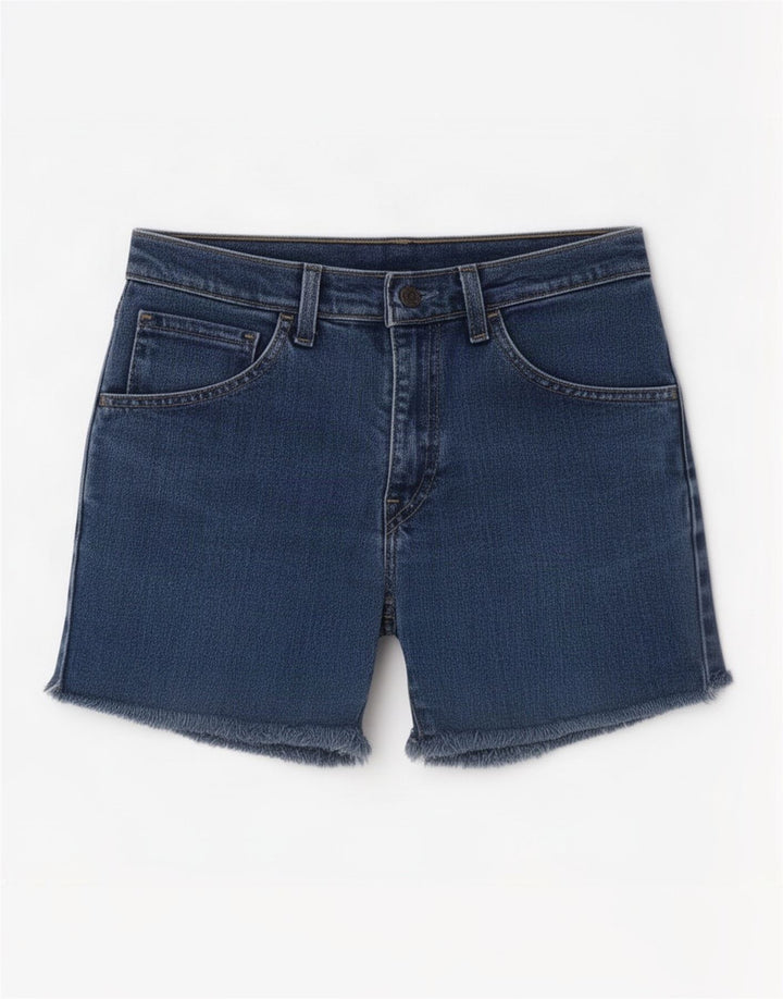 Shorts jeans feminino Levi's W28 algodão azul médio