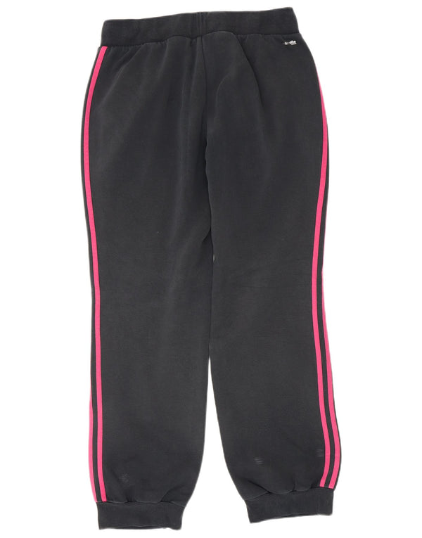 Adidas Mulheres Treino Calças Joggers UK 12/14 Médio Azul Marinho