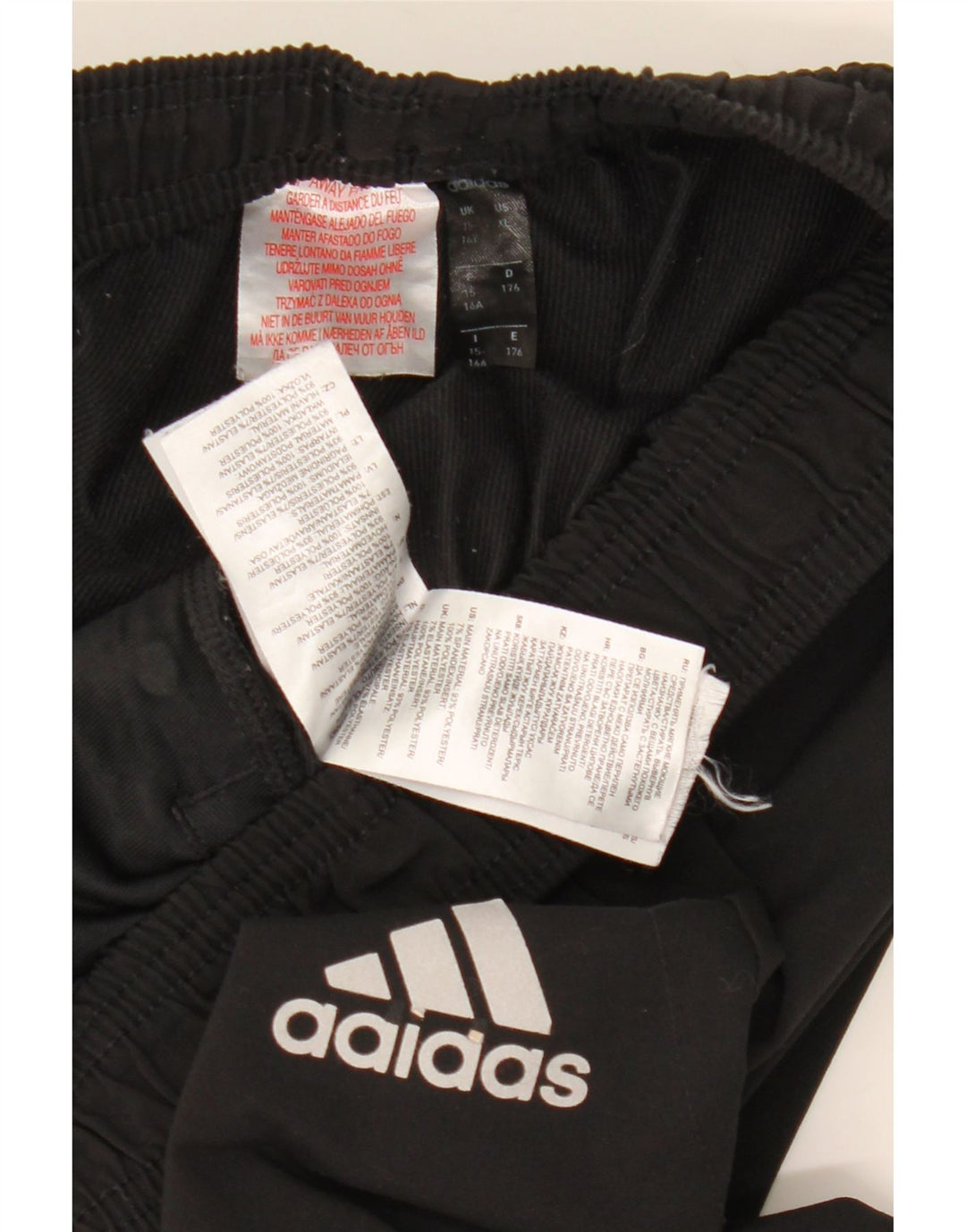 Calças de treino Adidas Menino 15-16 Anos Preto Poliéster