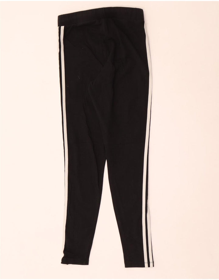 Leggings Adidas Femininas UK 12 Médio Algodão Preto