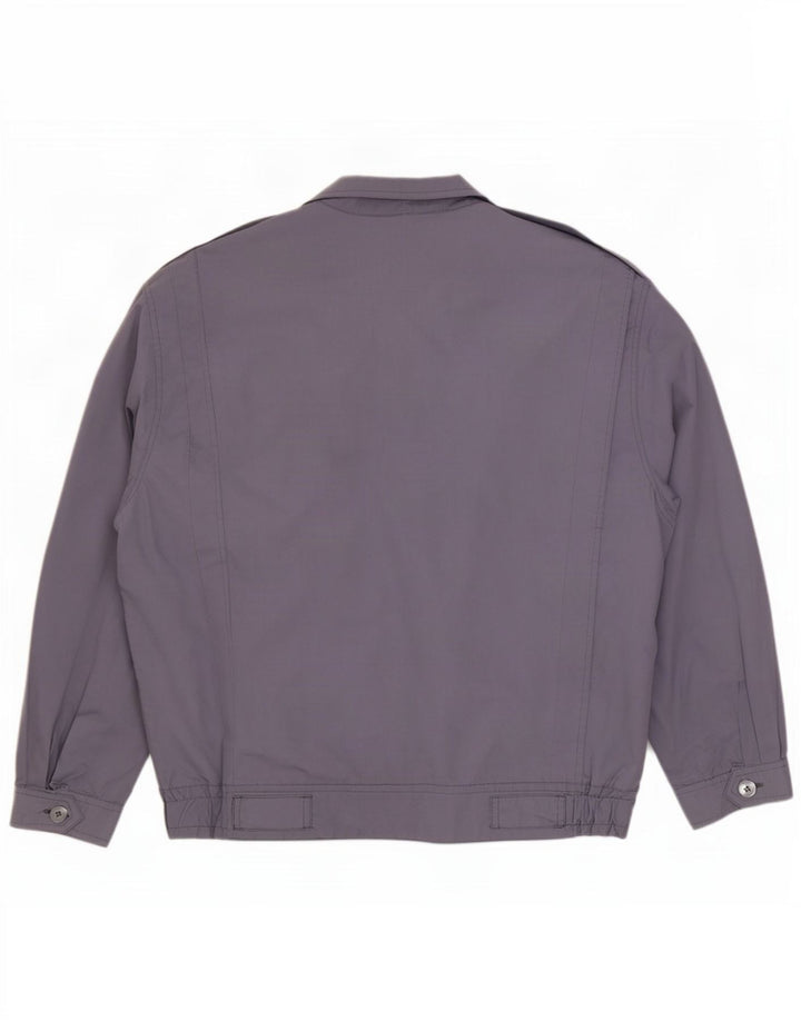 Jaqueta utilitária masculina vintage IT 54 2XL poliéster azul