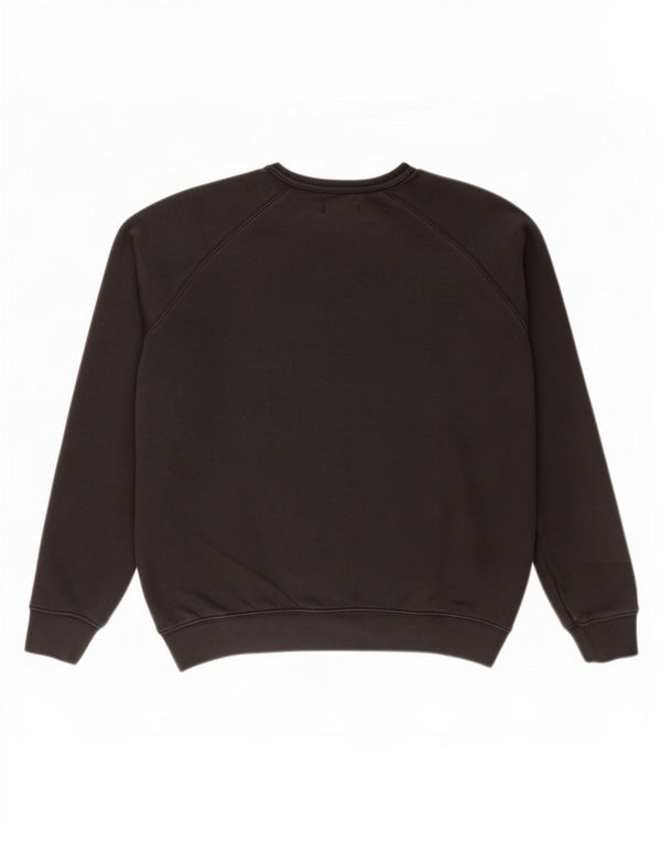 Adidas Mens Graphic Moletom Jumper Médio Algodão Preto