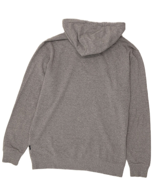 VANS Mens Hoodie Jumper Médio Cinza Flecked Algodão