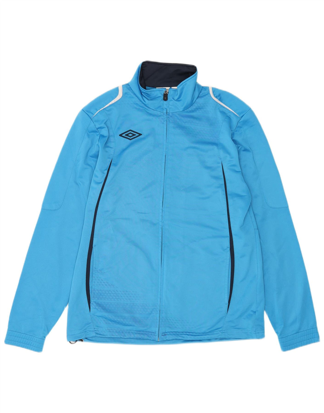 Jaqueta masculina de agasalho Umbro grande bloco colorido azul