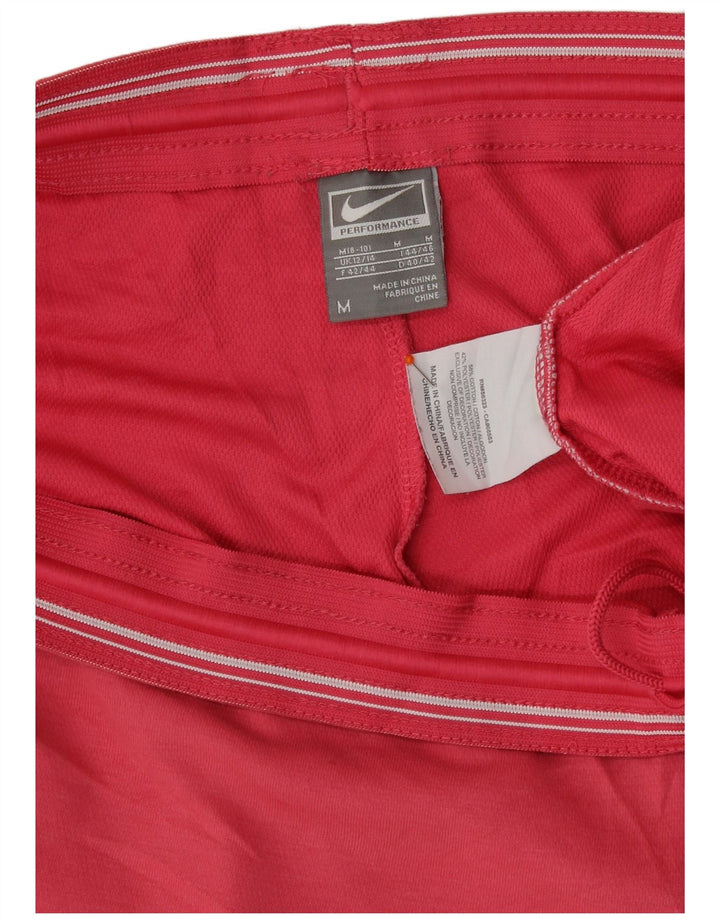 Nike Womens Performance Sport Shorts UK 12/14 Médio Algodão Vermelho