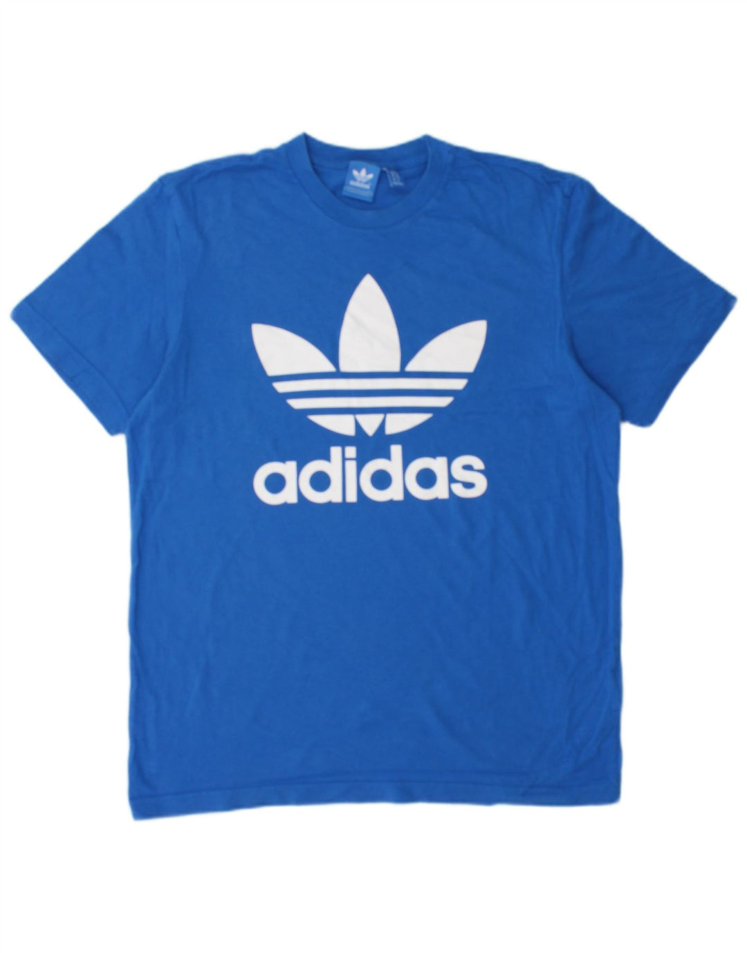 ADIDAS Mens Graphic T-Shirt Top Médio Algodão Azul