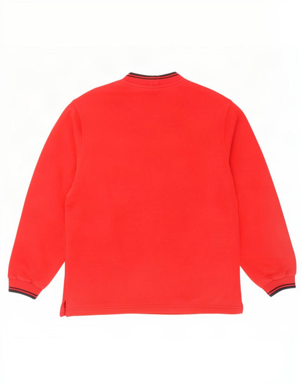 Chervo Mens Loose Fit Moletom Jumper UK 32 2XS Vermelho