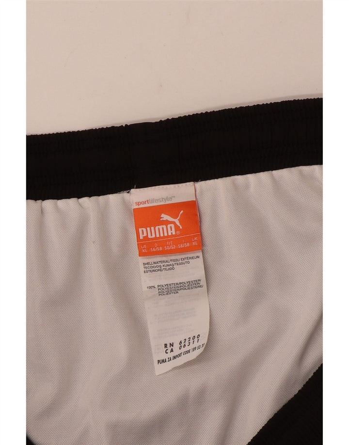 Shorts de natação masculinos PUMA XL preto colorblock poliéster