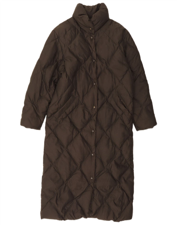 Casaco acolchoado Longline feminino Sergio Tacchini UK 6 XS verde poliéster