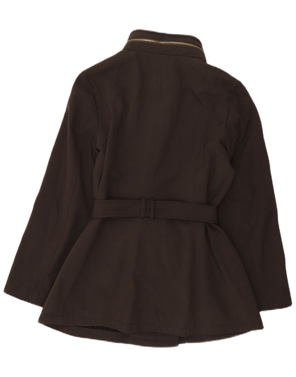Jaqueta corta-vento militar com capuz feminino Michael Kors Reino Unido 14 grande preta