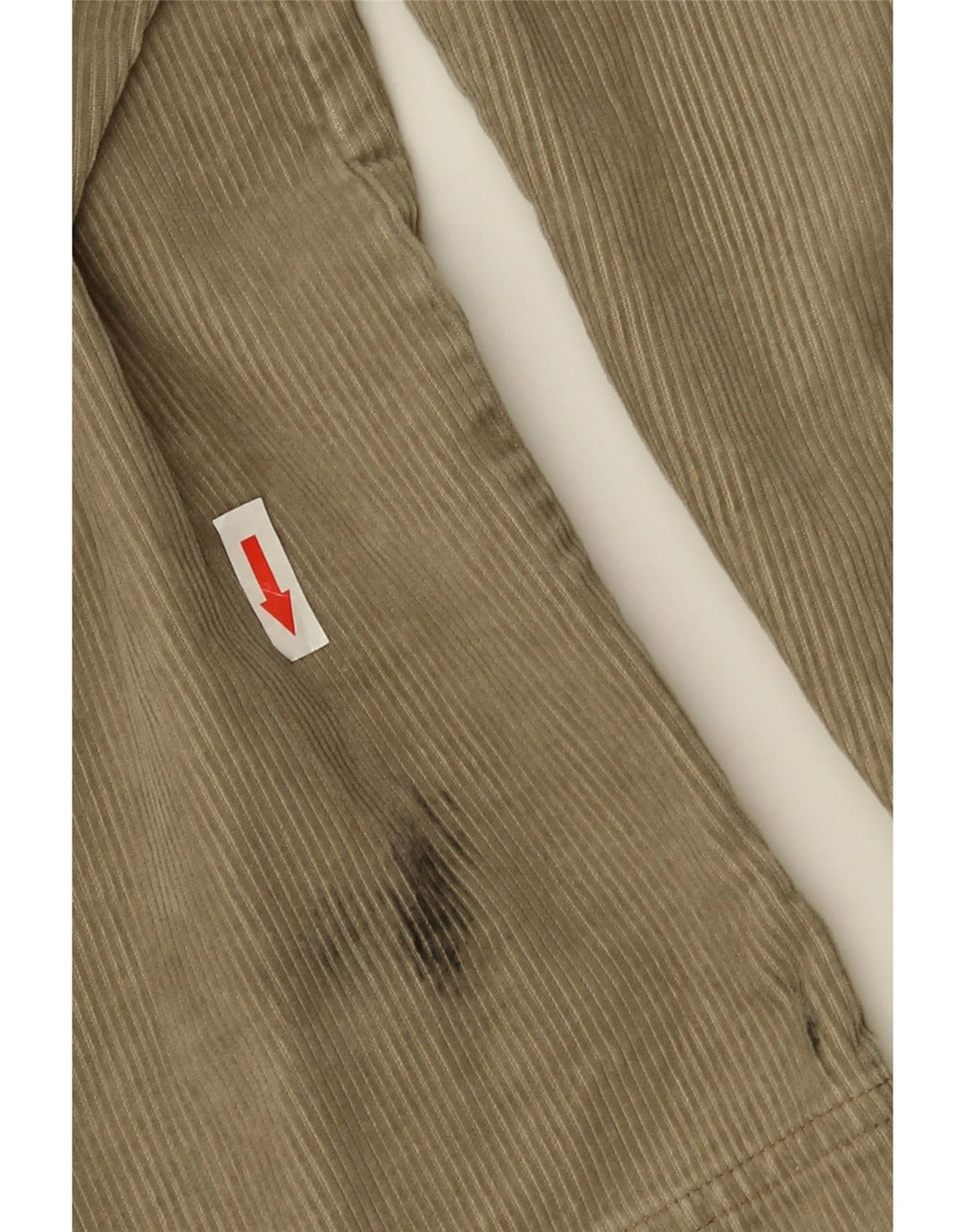 Columbia Camisa masculina de veludo cotelê médio bege algodão