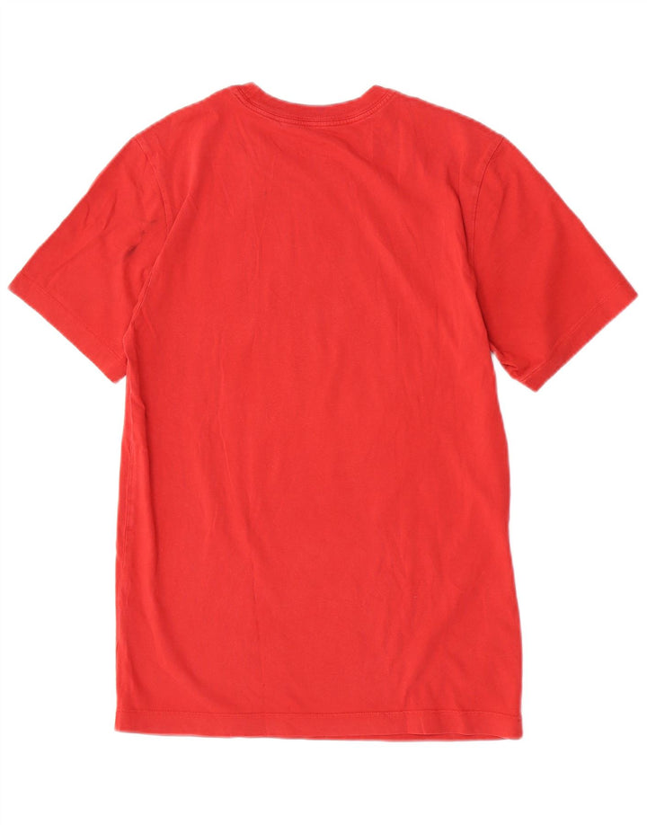 Camiseta Nike masculina gráfica top pequeno algodão vermelho