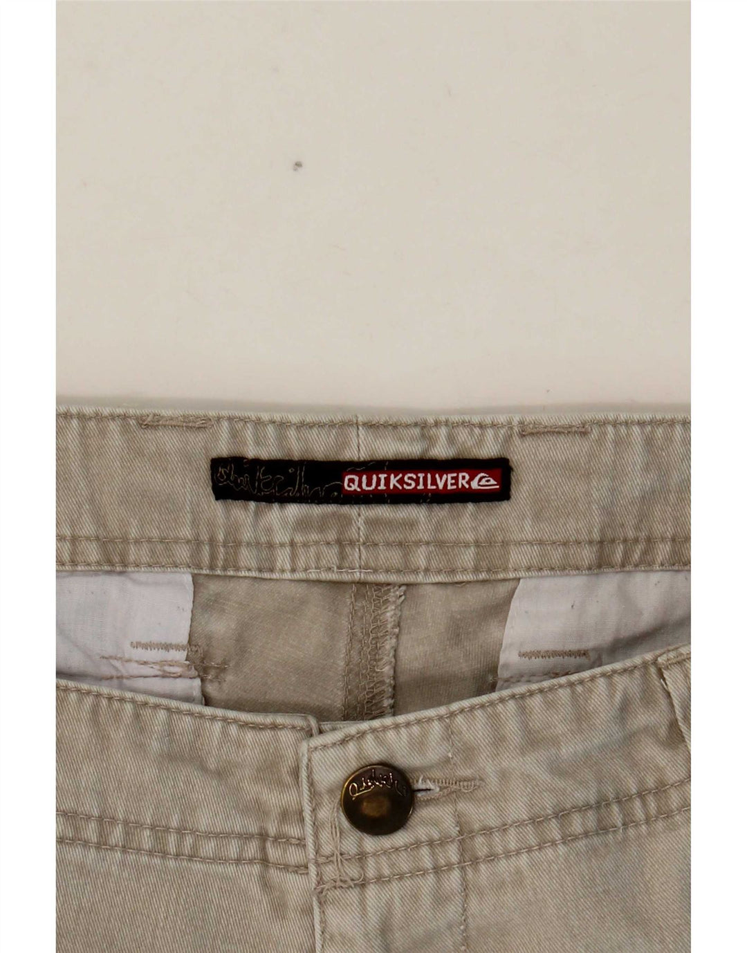 Quiksilver Mens Graphic Chino Shorts W35 Grande Bege