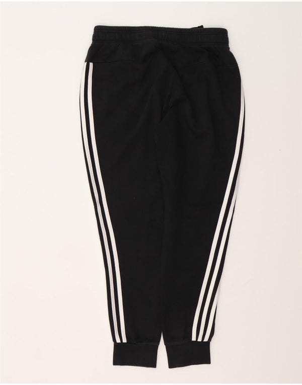 ADIDAS Womens Tracksuit Pants Joggers UK 8/10 Pequeno Algodão Preto