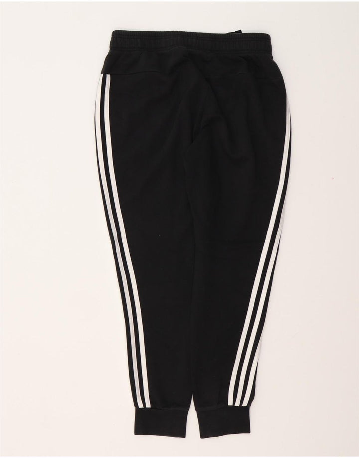 ADIDAS Womens Tracksuit Pants Joggers UK 8/10 Pequeno Algodão Preto