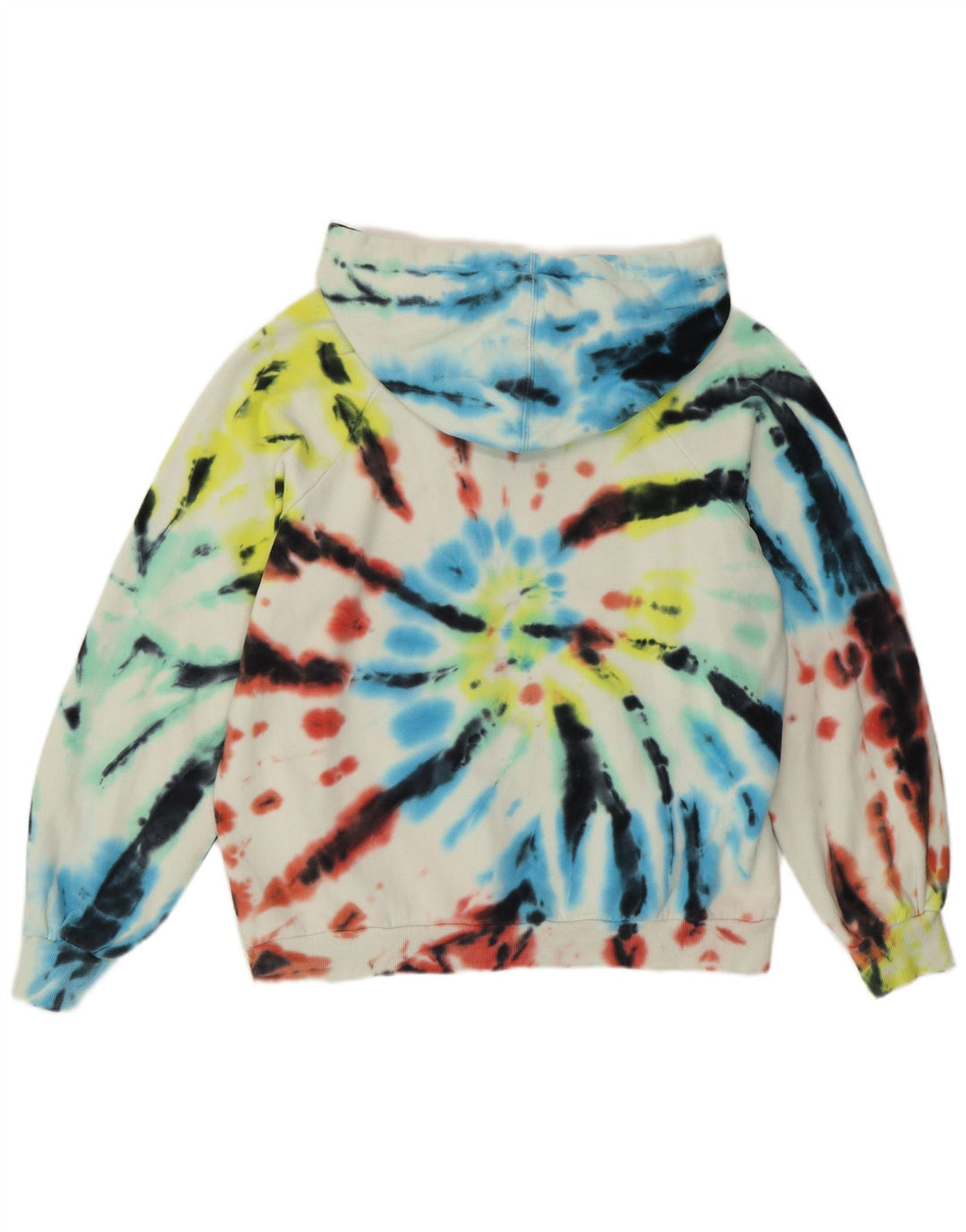 VOLCOM feminino oversized moletom com capuz US 4/6 pequeno tie-dye multicolorido