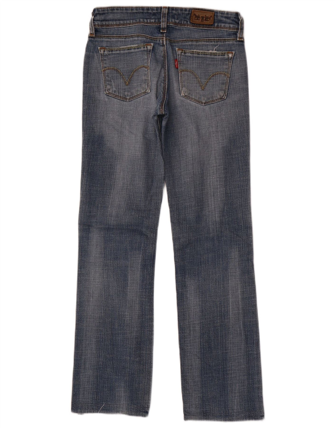 Calça jeans feminina Levi's 570 Straight W27 L29 azul algodão