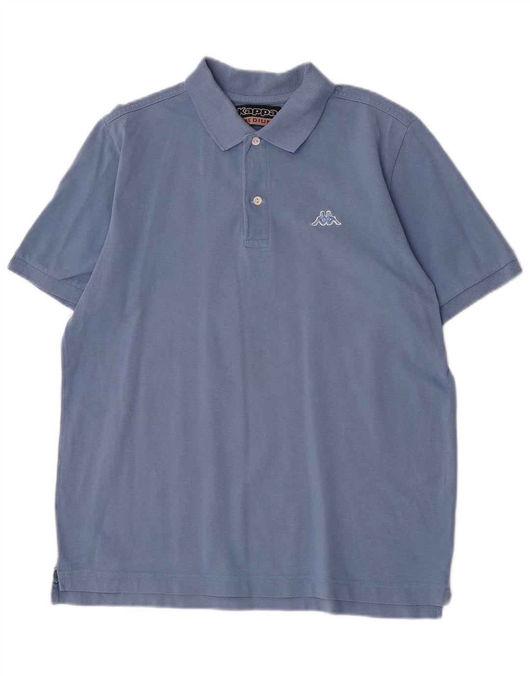 Camisa polo masculina Kappa algodão azul médio