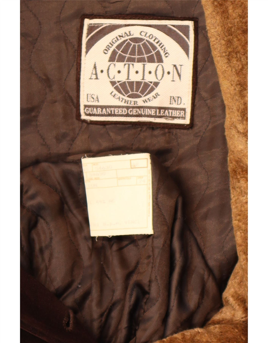 Sobretudo de camurça masculino vintage IT 52 XL couro marrom