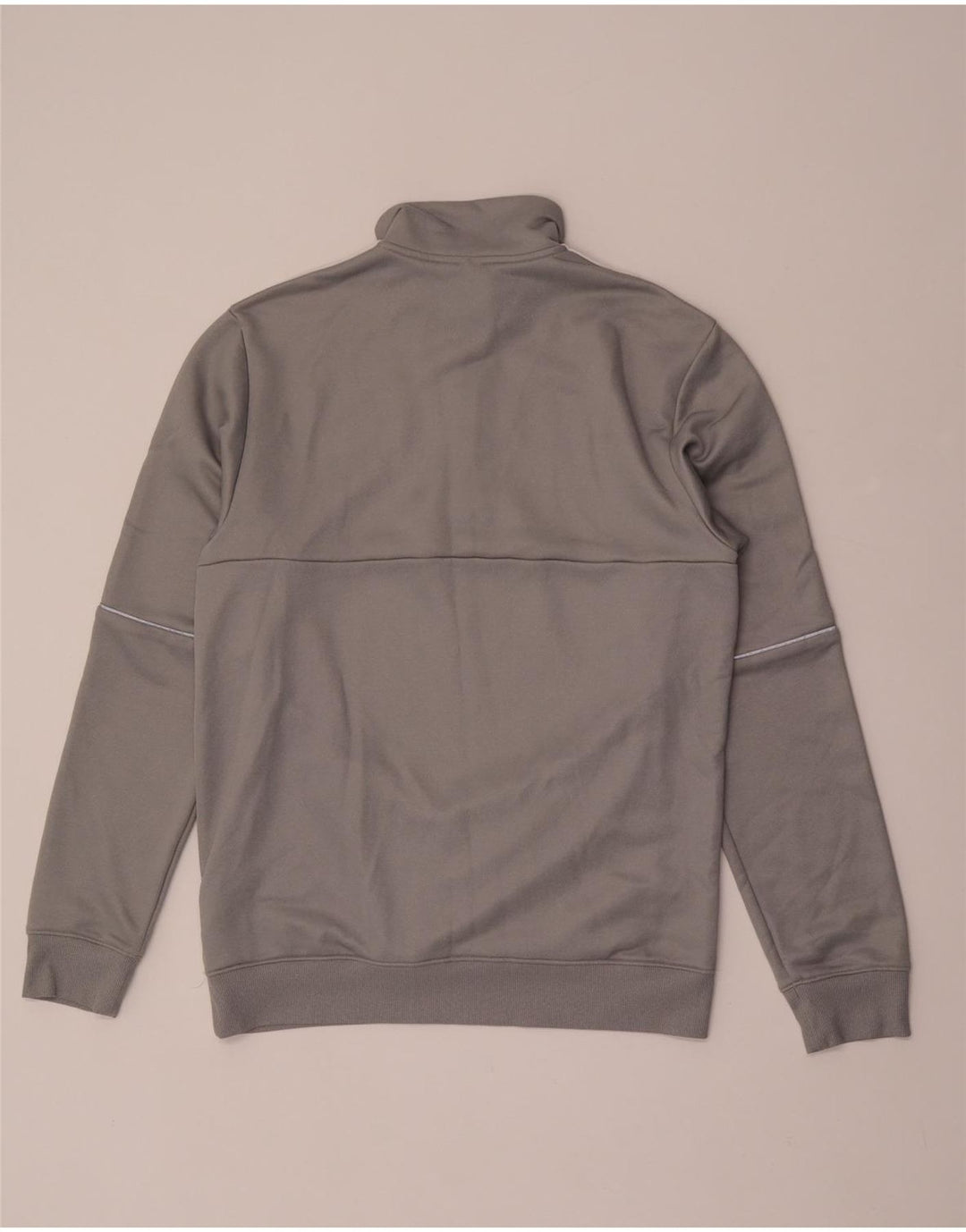 ADIDAS Mens Aeroready Zip Neck Moletom Jumper Médio Cinza Poliéster