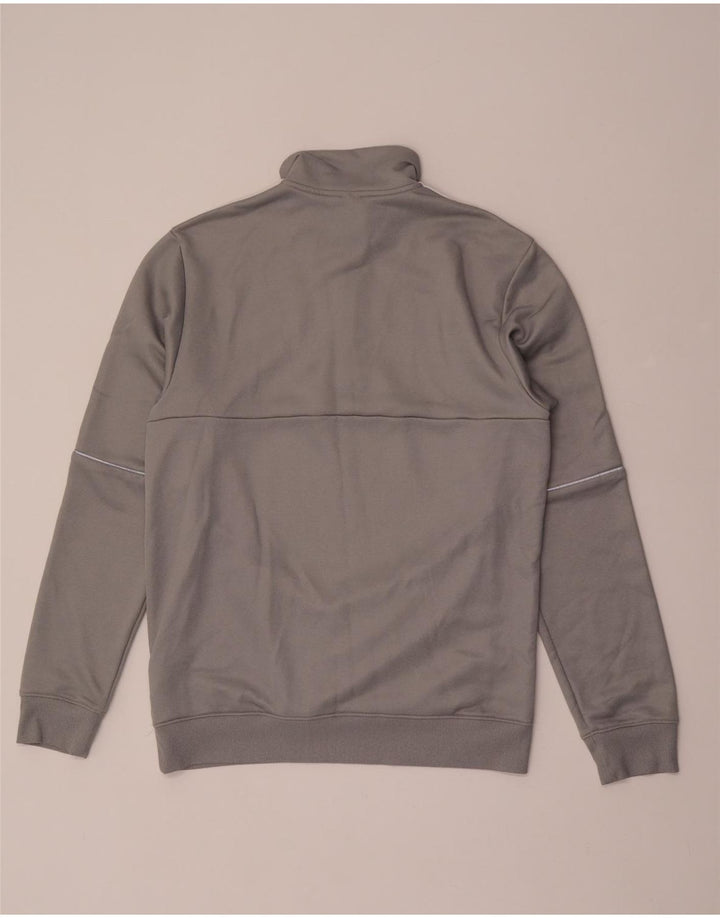 ADIDAS Mens Aeroready Zip Neck Moletom Jumper Médio Cinza Poliéster