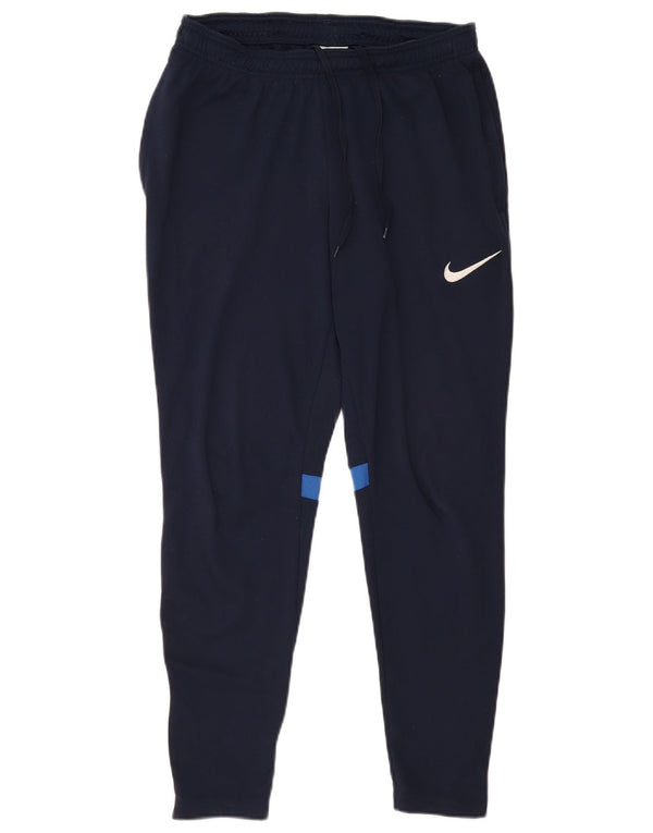 Calça de treino masculina NIKE Dri Fit médio azul marinho Colourblock