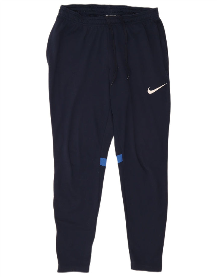 Calça de treino masculina NIKE Dri Fit médio azul marinho Colourblock
