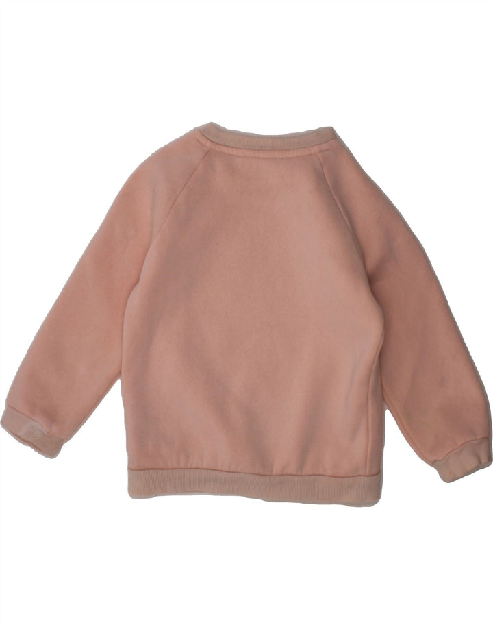 ADIDAS Baby Girls Graphic Sweatshirt Jumper 18-24 Months Pink Cotton Vintage Adidas and Second-Hand Adidas from Messina Hembry 