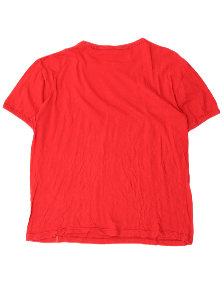 Camiseta gráfica masculina Levi's Top XL algodão vermelho