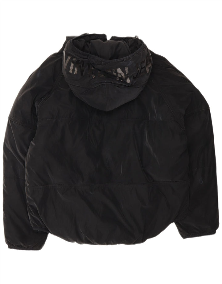 Jaqueta Calvin Klein Jeans Feminina Oversized Graphic Acolchoada Reino Unido 10 Pequena Preta