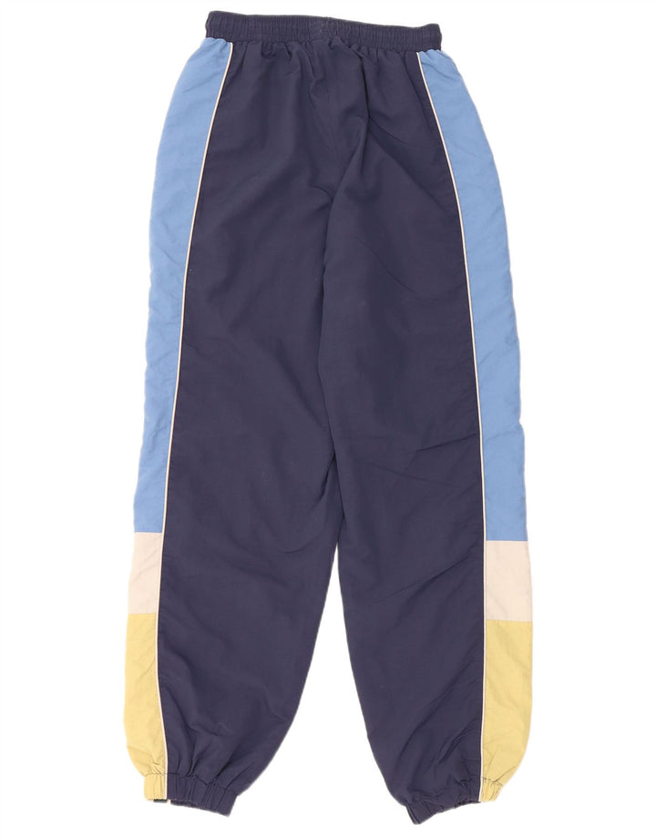 Calça de treino feminina ELLESSE Joggers Reino Unido 8 pequeno bloco colorido azul marinho