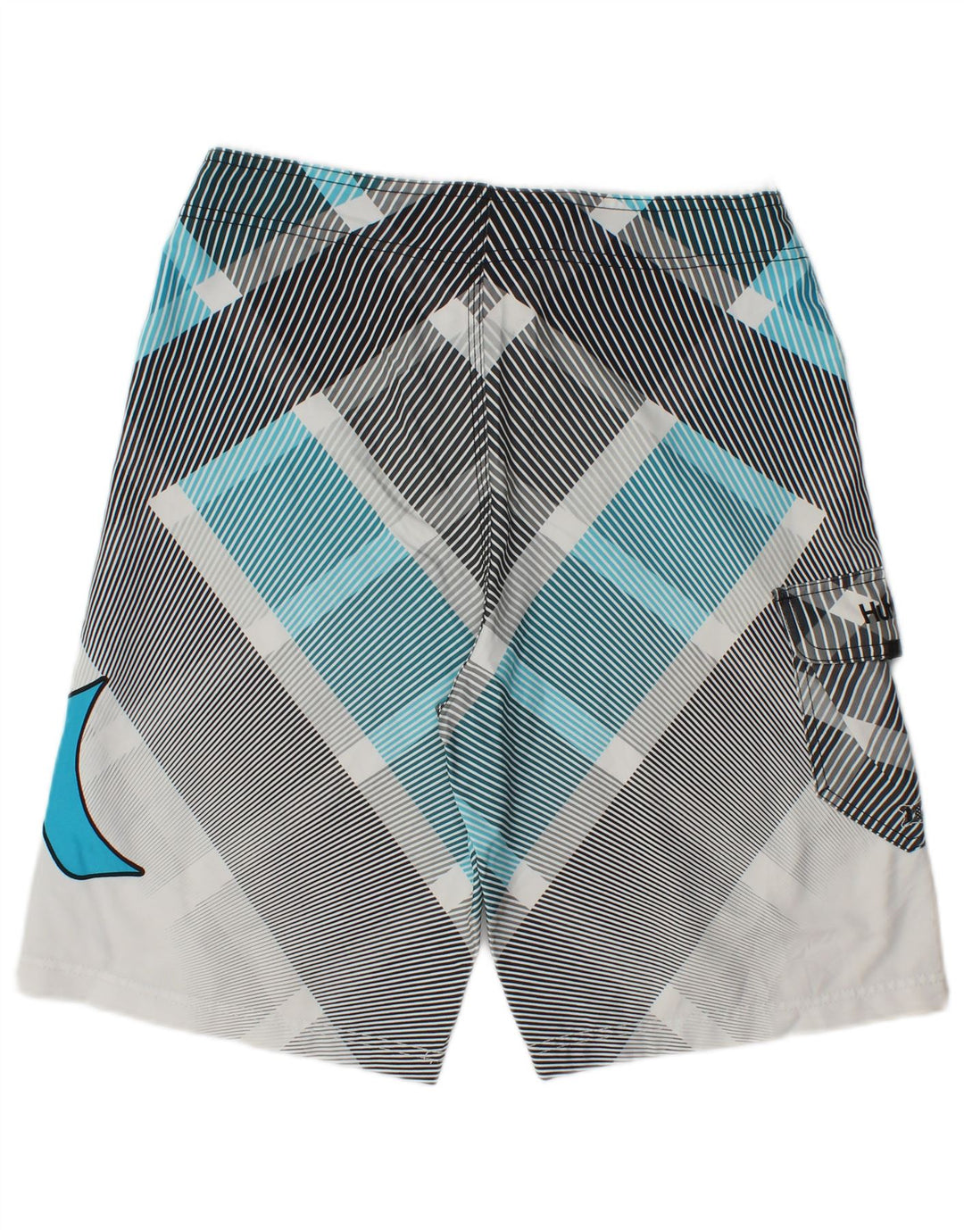 Shorts de natação masculino Hurley Graphic médio multicolorido geométrico